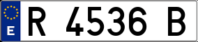 Trailer License Plate